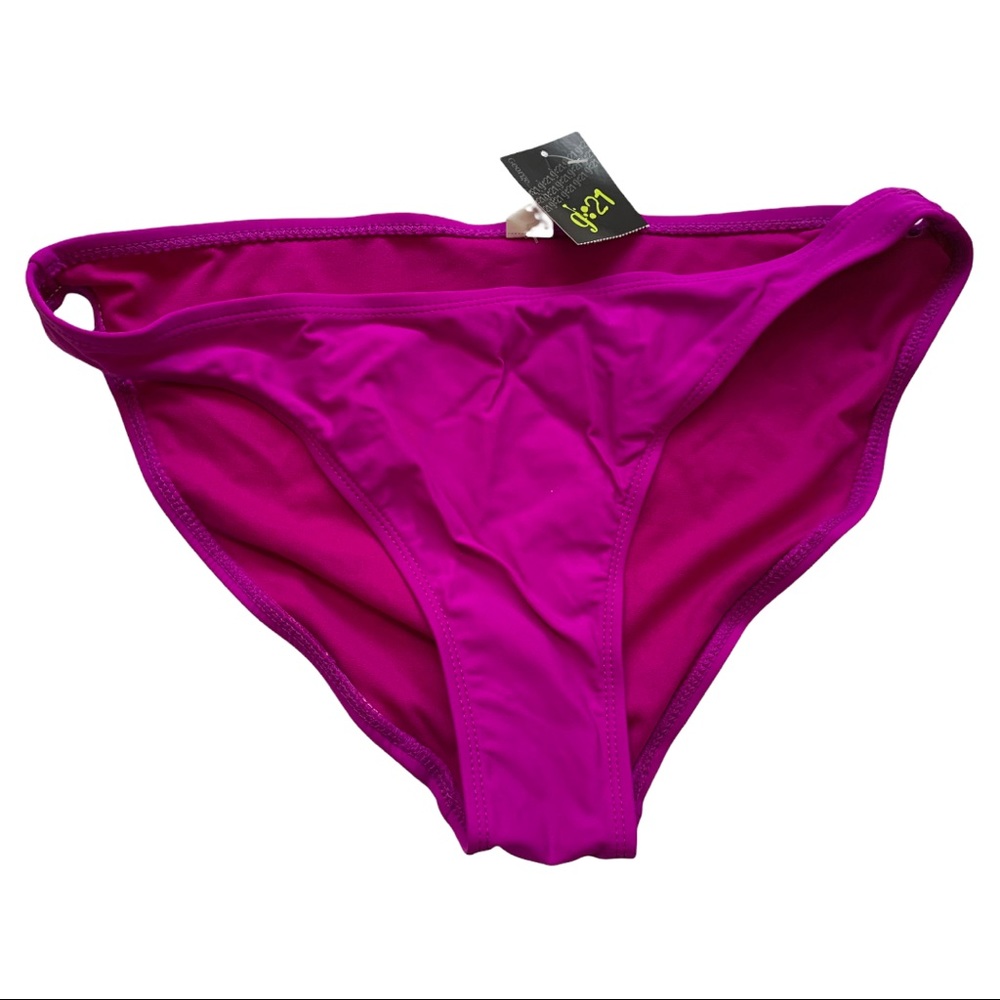 5/$25 NWT G:21 Swim Hot Pink Bikini Bottoms Stretchy Large